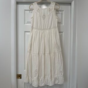 Sézane Zarri Dress, Ecru, size US 6 (FR 38)